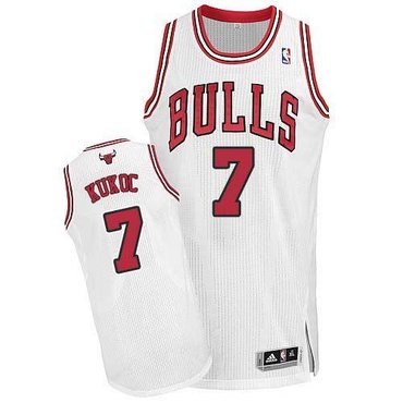 Chicago Bulls #7 Tony Kukoc Revolution 30 White NBA Jersey