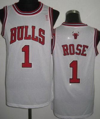 Chicago Bulls 1 Derrick Rose White Revolution 30 NBA Jerseys