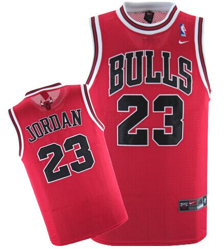 Chicago Bulls 23 Michael Jordan Red NBA Jerseys
