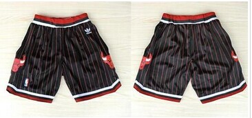 Chicago Bulls Black Strip NBA Shorts