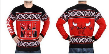 Chicago Bulls Men's NBA Ugly Sweater-1 Chicago Bulls Men's NBA Ugly Sweater-1