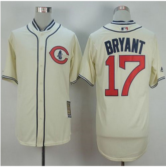 Chicago Cubs #17 Kris Bryant Cream 1929 Turn Back The Clock Stitched Baseball Jersey