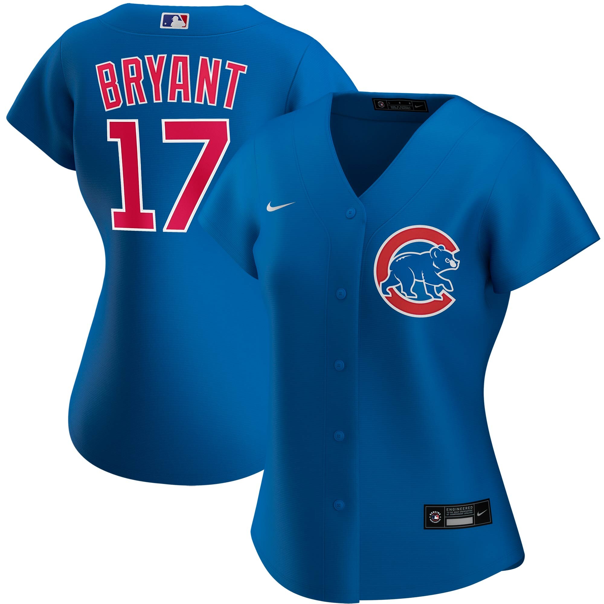 Chicago Cubs #17 Kris Bryant Nike Women's Alternate 2020 MLB Player Jersey Royal Chicago Cubs #17 Kris Bryant Nike Women's Alternate 2020 MLB Player Jersey Royal