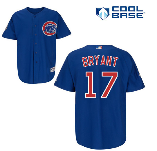 Chicago Cubs #17 kris BRYANT MLB blue jersey