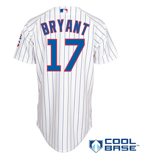 Chicago Cubs #17 kris BRYANT MLB white jersey