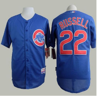 Chicago Cubs #22 Addison Russell Blue Alternate Cool Base Stitched Baseball Jersey