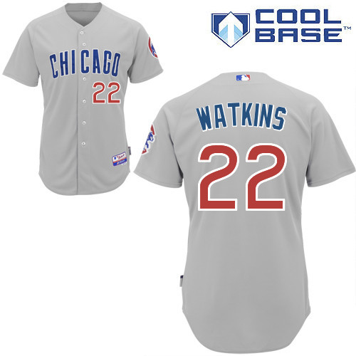 Chicago Cubs #22 Authentic Addison Russell Cool base Stitched grey Jerseys