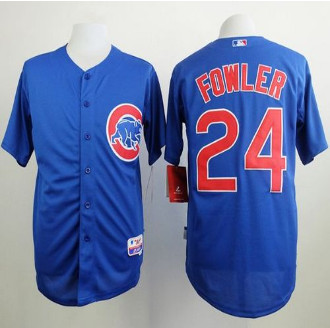 Chicago Cubs #24 Dexter Fowler Blue Alternate Cool Base Stitched Baseball Jersey