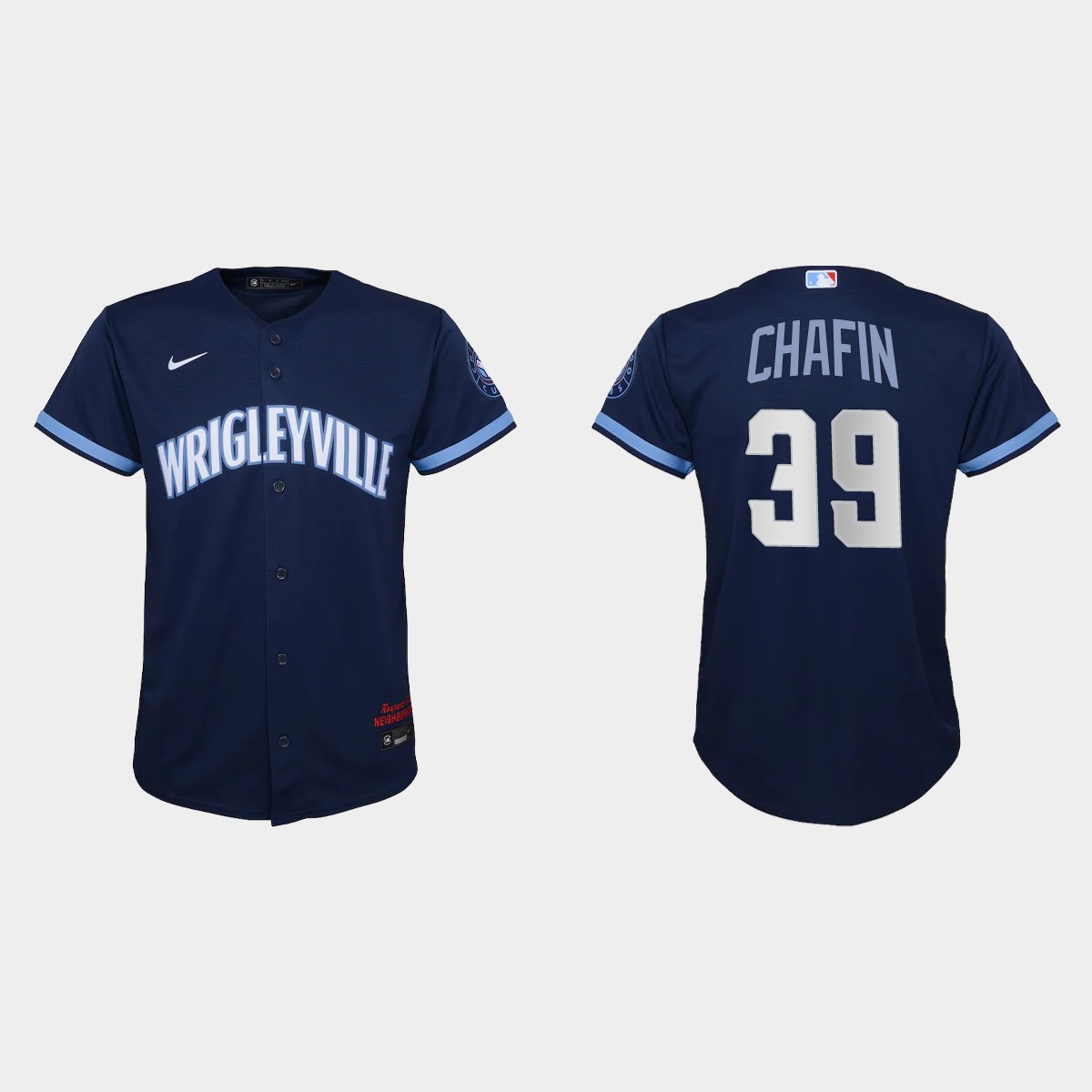 Chicago Cubs #39 Andrew Chafin Youth Nike 2021 City Connect Navy MLB Jersey Chicago Cubs #39 Andrew Chafin Youth Nike 2021 City Connect Navy MLB Jersey