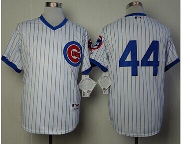 Chicago Cubs #44 Anthony Rizzo White 1988 Turn Back The Clock Stitched Baseball Jersey