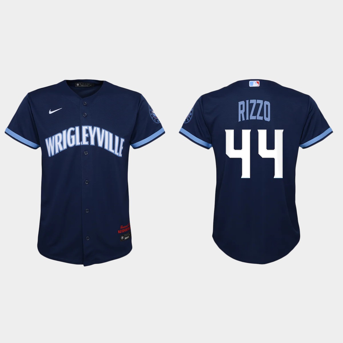 Chicago Cubs #44 Anthony Rizzo Youth Nike 2021 City Connect Navy MLB Jersey Chicago Cubs #44 Anthony Rizzo Youth Nike 2021 City Connect Navy MLB Jersey