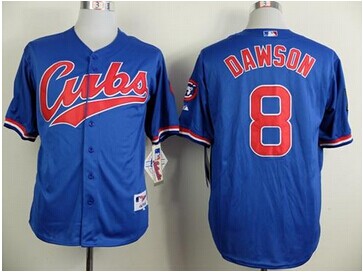 Chicago Cubs #8 Andre Dawson Blue 1994 Turn Back The Clock Stitched Baseball Jersey