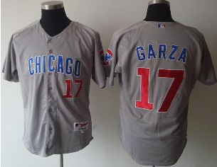 Chicago Cubs 17 Garza Grey Jerseys