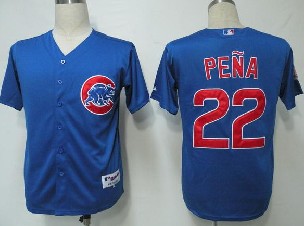 Chicago Cubs 22 Pena Blue MLB Jerseys