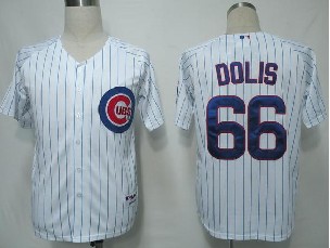 Chicago Cubs 66 Dolis White(Blue Strip)MLB Jerseys