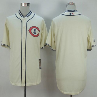 Chicago Cubs Blank Cream 1929 Turn Back The Clock Stitched Baseball Jersey