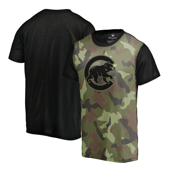 Chicago Cubs Fanatics Branded Green 2018 Memorial Day Camo Blast Sublimated T Shirt Chicago Cubs Fanatics Branded Green 2018 Memorial Day Camo Blast Sublimated T Shirt