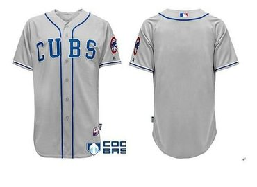 Chicago Cubs Grey Alternate Road Cool Base Baseball Jersey