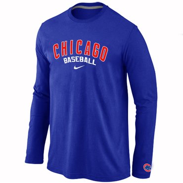 Chicago Cubs Long Sleeve T-Shirt Blue Chicago Cubs Long Sleeve T-Shirt Blue