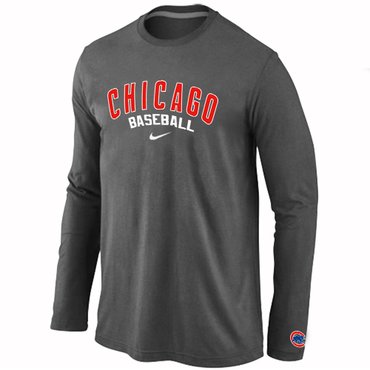 Chicago Cubs Long Sleeve T-Shirt D.Grey Chicago Cubs Long Sleeve T-Shirt D.Grey