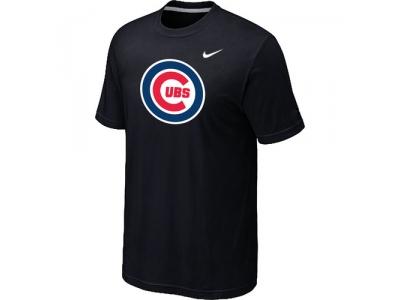 Chicago Cubs NEW Heathered Black Club Logo T-Shirt Chicago Cubs NEW Heathered Black Club Logo T-Shirt