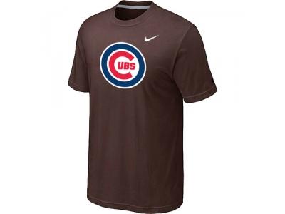 Chicago Cubs NEW Heathered Brown Club Logo T-Shirt Chicago Cubs NEW Heathered Brown Club Logo T-Shirt