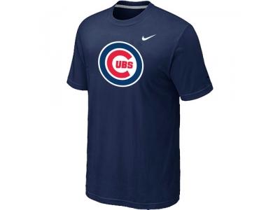 Chicago Cubs NEW Heathered D.Blue Club Logo T-Shirt Chicago Cubs NEW Heathered D.Blue Club Logo T-Shirt
