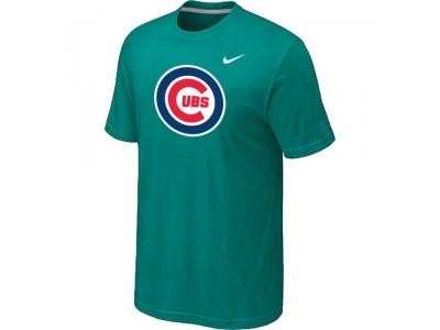 Chicago Cubs NEW Heathered Green Club Logo T-Shirt Chicago Cubs NEW Heathered Green Club Logo T-Shirt