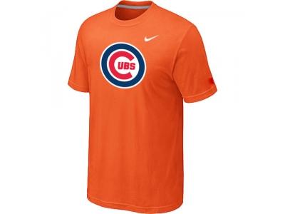 Chicago Cubs NEW Heathered Orange Club Logo T-Shirt Chicago Cubs NEW Heathered Orange Club Logo T-Shirt