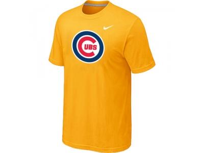 Chicago Cubs NEW Heathered Yellow Club Logo T-Shirt Chicago Cubs NEW Heathered Yellow Club Logo T-Shirt