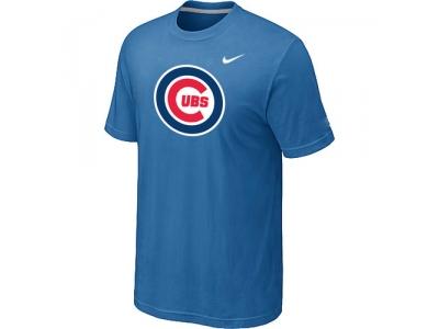 Chicago Cubs NEW Heathered light Blue Club Logo T-Shirt Chicago Cubs NEW Heathered light Blue Club Logo T-Shirt