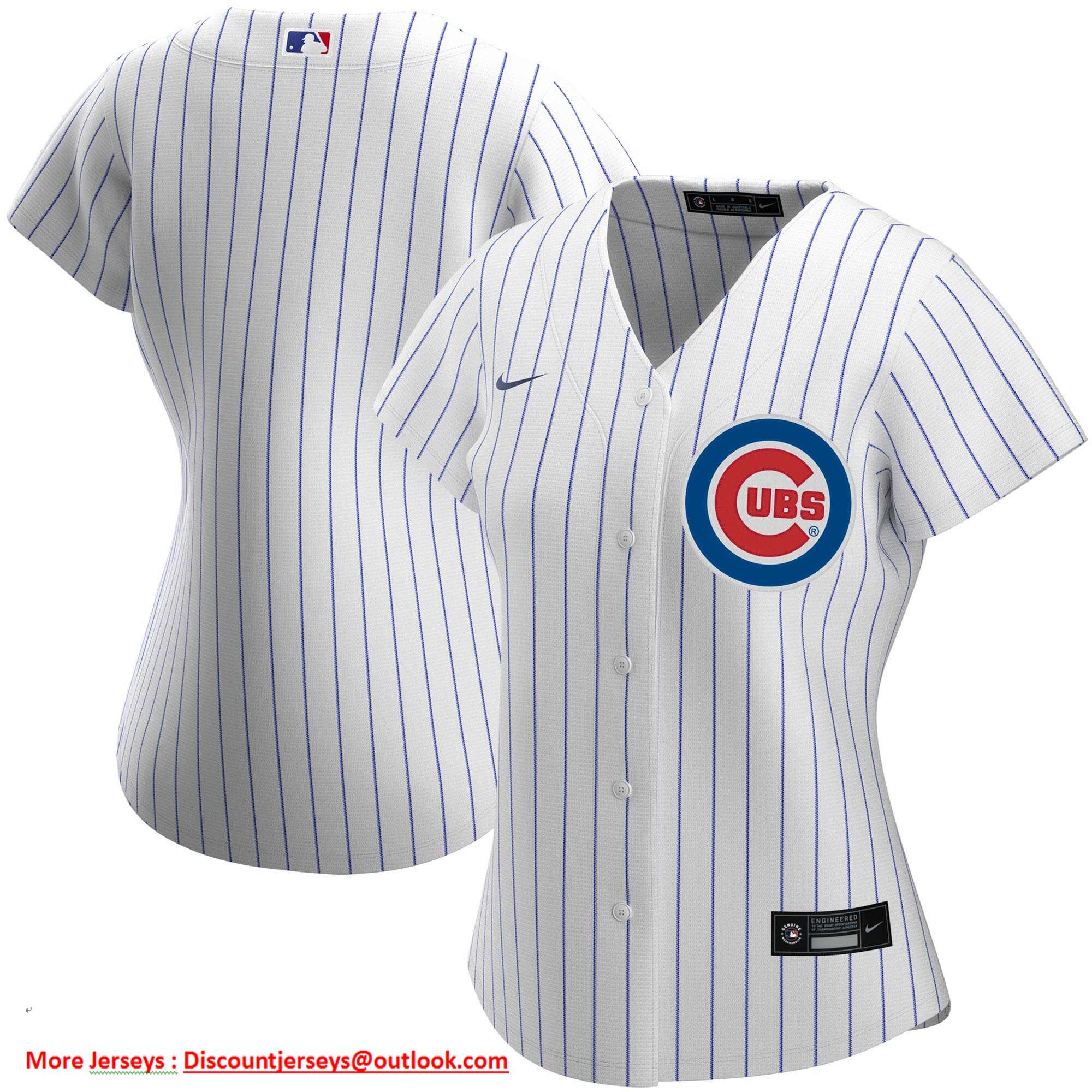 Chicago Cubs Nike Women's Home 2020 MLB Team Jersey White Chicago Cubs Nike Women's Home 2020 MLB Team Jersey White