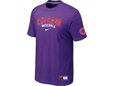 Chicago Cubs Purple NEW Short Sleeve Practice T-Shirt Chicago Cubs Purple NEW Short Sleeve Practice T-Shirt