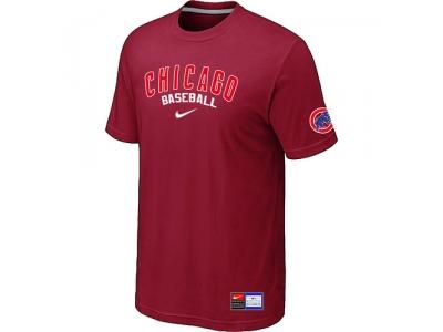 Chicago Cubs Red NEW Short Sleeve Practice T-Shirt Chicago Cubs Red NEW Short Sleeve Practice T-Shirt