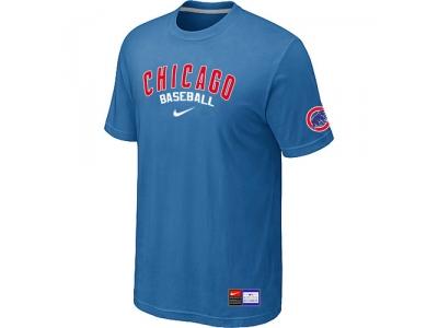 Chicago Cubs light Blue NEW Short Sleeve Practice T-Shirt Chicago Cubs light Blue NEW Short Sleeve Practice T-Shirt