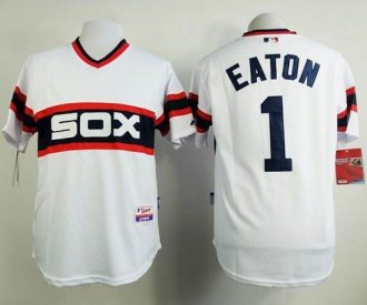 Chicago White Sox #1 Adam Eaton White Alternate Home Cool Base Stitched Baseball