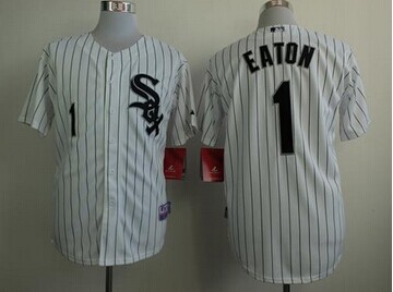 Chicago White Sox #1 Adam Eaton White Cool Base Stitched Baseball Jersey