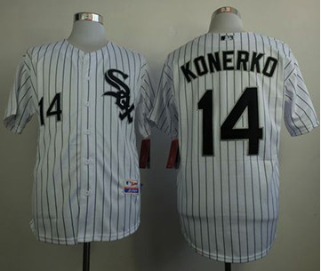 Chicago White Sox #14 Paul Konerko Stitched White Baseball Jersey