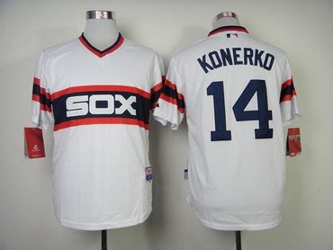 Chicago White Sox #14 Paul Konerko White Home Cool Base Baseball Jersey