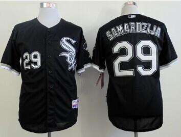 Chicago White Sox #29 Jeff Samardzija Black Cool Base Baseball Jerseys