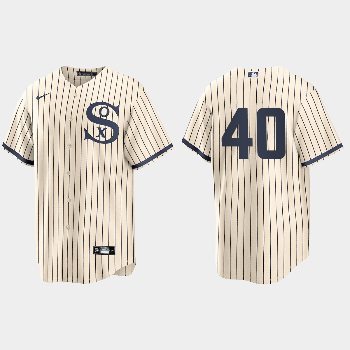 Chicago White Sox #40 Reynaldo Lopez Men's Nike White 2021 Field of Dreams Game MLB Jersey