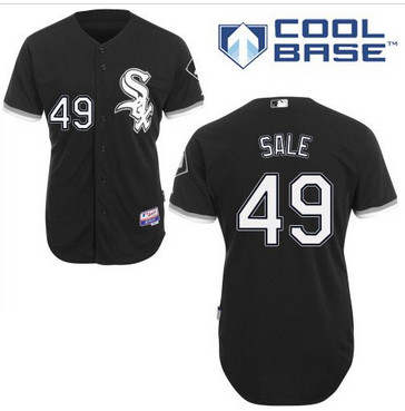 Chicago White Sox #49 Chris Sale Black Alternate Home Cool Base Stitched MLB Jersey