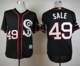 Chicago White Sox #49 Chris Sale Black New Cool Base Stitched Baseball Jersey