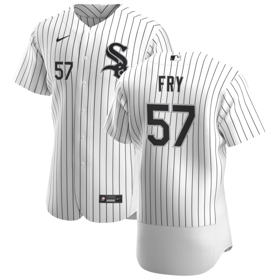 Chicago White Sox #57 Jace Fry Men's Nike White Home 2020 Authentic Player MLB Jersey
