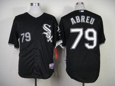 Chicago White Sox #79 Jose Abreu Black Cool Base Baseball Jersey