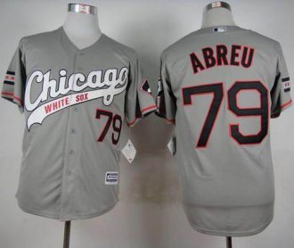 Chicago White Sox #79 Jose Abreu Grey New Cool Base Stitched Baseball Jersey