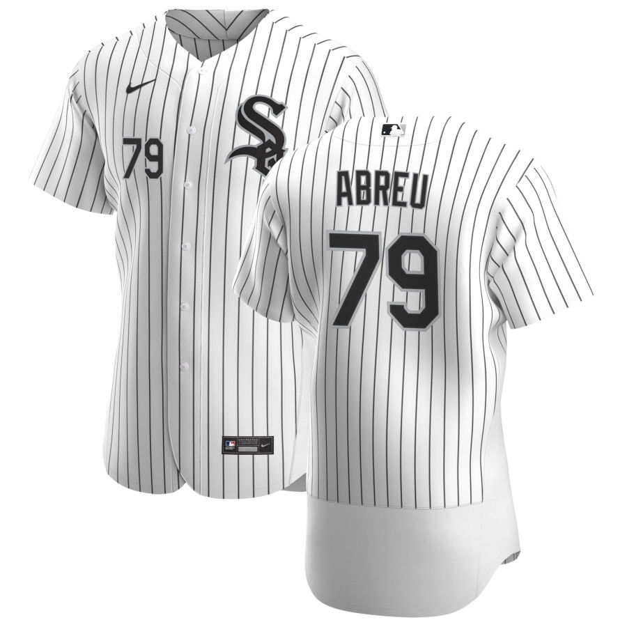 Chicago White Sox #79 Jose Abreu Men's Nike White Home 2020 Authentic Player MLB Jersey