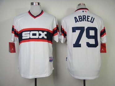 Chicago White Sox #79 Jose Abreu White Home Cool Base Baseball Jersey