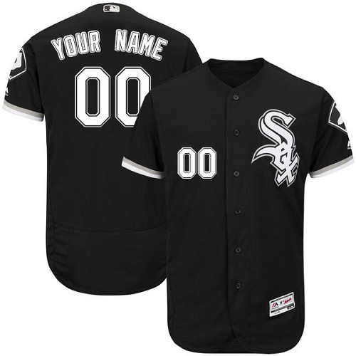 Chicago White Sox Black Men's Flexbase Customized Jersey Chicago White Sox Black Men's Flexbase Customized Jersey