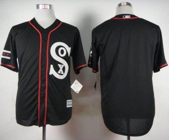 Chicago White Sox Blank Black New Cool Base Stitched Baseball Jersey